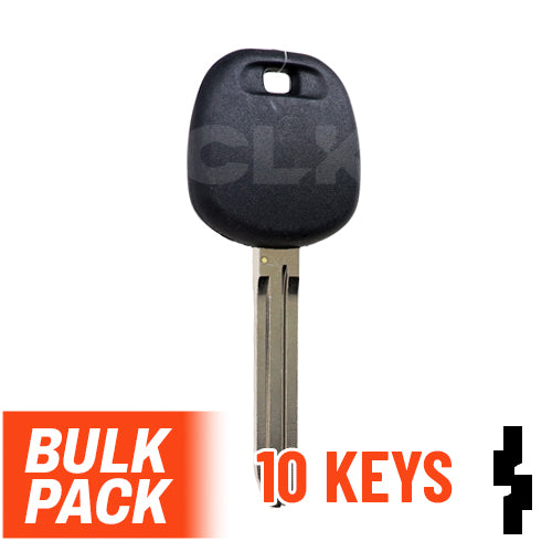Uncut Transponder Key Blank | Toyota | TOY44D-PT, 5910834 Pack of 10 Automotive Key LockVoy
