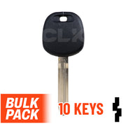 Uncut Transponder Key Blank | Toyota | TOY44D-PT, 5910834 Pack of 10 Automotive Key LockVoy