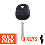 Uncut Transponder Key Blank | Toyota | TOY44D-PT, 5910834 Pack of 10 Automotive Key LockVoy
