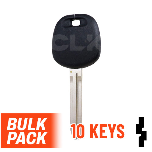 Uncut Transponder Key Blank | Toyota | TOY44D-PT, 5910834 Pack of 10 Automotive Key LockVoy