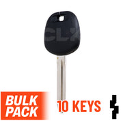 Uncut Transponder Key Blank | Toyota | TOY44D-PT, 5910834 Pack of 10 Automotive Key LockVoy
