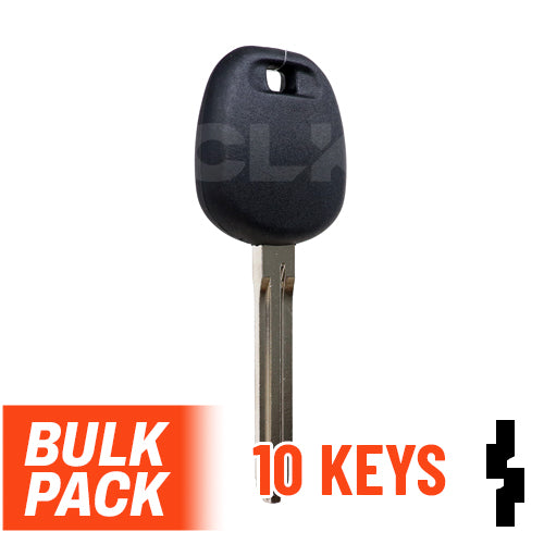 Uncut Transponder Key Blank | Toyota | TOY44D-PT, 5910834 Pack of 10 Automotive Key LockVoy
