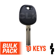 Uncut Transponder Key Blank | Toyota | TOY44D-PT, 5910834 Pack of 10 Automotive Key LockVoy