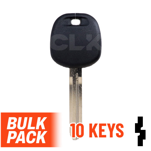 Uncut Transponder Key Blank | Toyota | TOY44D-PT, 5910834 Pack of 10 Automotive Key LockVoy
