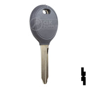 Uncut Transponder Key | Chrysler | Y160PT, 5905612 Automotive Key Strattec