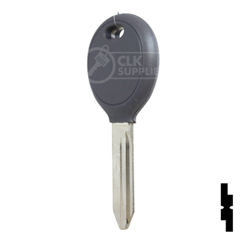 Uncut Transponder Key | Chrysler | Y160PT, 5905612 Automotive Key Strattec