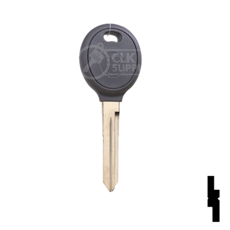 Uncut Transponder Key | Chrysler | Y162PT, Y165PT Automotive Key JMA USA
