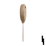 Uncut Transponder Key | Chrysler | Y164-PT, 692352 Automotive Key JMA USA