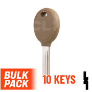 Uncut Transponder Key | Chrysler | Y164-PT, 692352 (Pack of 10) Automotive Key JMA USA