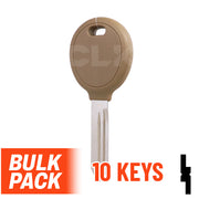 Uncut Transponder Key | Chrysler | Y164-PT, 692352 (Pack of 10) Automotive Key JMA USA