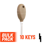 Uncut Transponder Key | Chrysler | Y164-PT, 692352 (Pack of 10) Automotive Key JMA USA