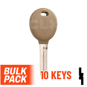 Uncut Transponder Key | Chrysler | Y164-PT, 692352 (Pack of 10) Automotive Key JMA USA