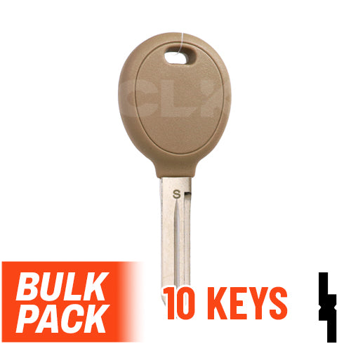 Uncut Transponder Key | Chrysler | Y164-PT, 692352 (Pack of 10) Automotive Key JMA USA