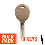 Uncut Transponder Key | Chrysler | Y164-PT, 692352 (Pack of 10) Automotive Key JMA USA