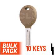 Uncut Transponder Key | Chrysler | Y164-PT, 692352 (Pack of 10) Automotive Key JMA USA