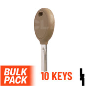 Uncut Transponder Key | Chrysler | Y164-PT, 692352 (Pack of 10) Automotive Key JMA USA
