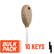 Uncut Transponder Key | Chrysler | Y164-PT, 692352 (Pack of 10) Automotive Key JMA USA