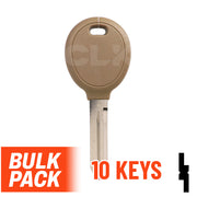 Uncut Transponder Key | Chrysler | Y164-PT, 692352 (Pack of 10) Automotive Key JMA USA