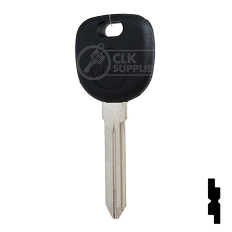 Uncut Transponder Key | GM | B102PT Automotive Key JMA USA