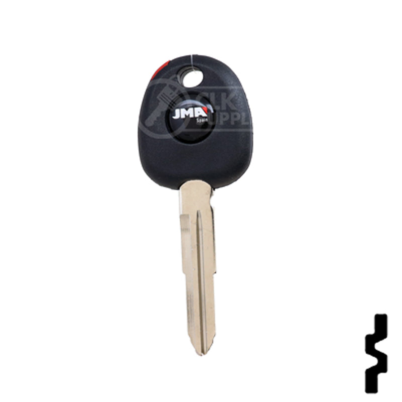 Uncut Transponder Key | Hyundai | HYN7RT14, TP12YY-6D.P1 Automotive Key JMA USA
