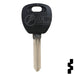Uncut Transponder Key | Kia | TP12KI-8D-P Automotive Key JMA USA
