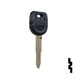 Uncut Transponder Key | Mitsubishi | MIT12PT Automotive Key JMA USA