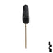 Uncut Transponder Key | Mitsubishi | MIT12PT Automotive Key Ilco