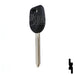 Uncut Transponder Key | Mitsubishi | MIT13PT Automotive Key Ilco