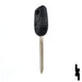 Uncut Transponder Key | Mitsubishi | MIT13PT Automotive Key Ilco