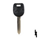 Uncut Transponder Key | Mitsubishi | MIT13PT Automotive Key Ilco