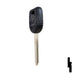 Uncut Transponder Key | Mitsubishi | TPX3MIT-18.P, MIT16APT Automotive Key JMA USA