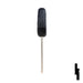 Uncut Transponder Key | Mitsubishi | TPX3MIT-18.P, MIT16APT Automotive Key JMA USA