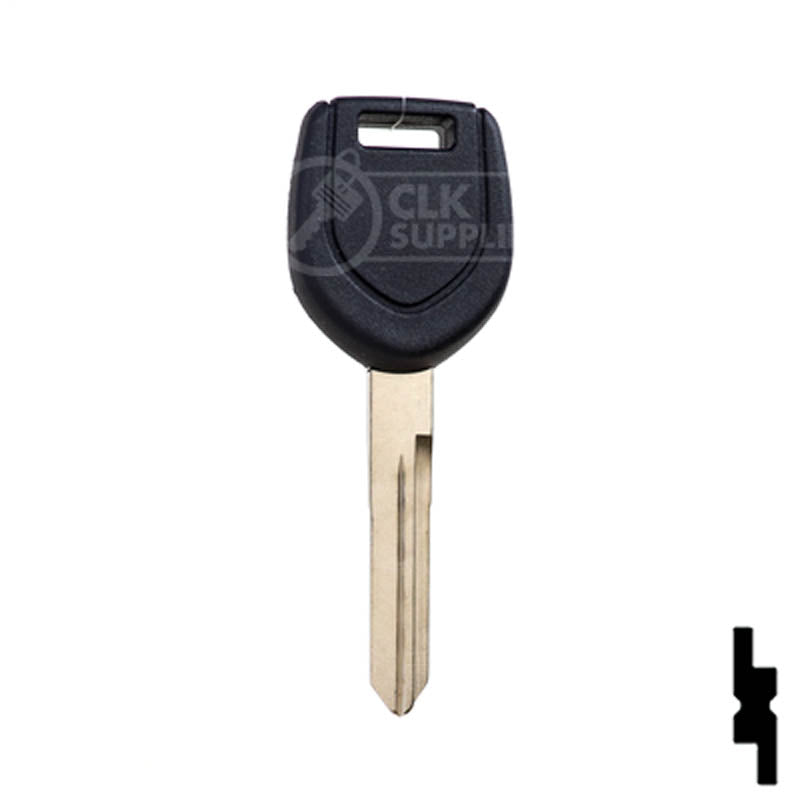 Uncut Transponder Key "N" Chip Blank | Mitsubishi | MIT13-PT, 690648, 692564 Automotive Key LockVoy