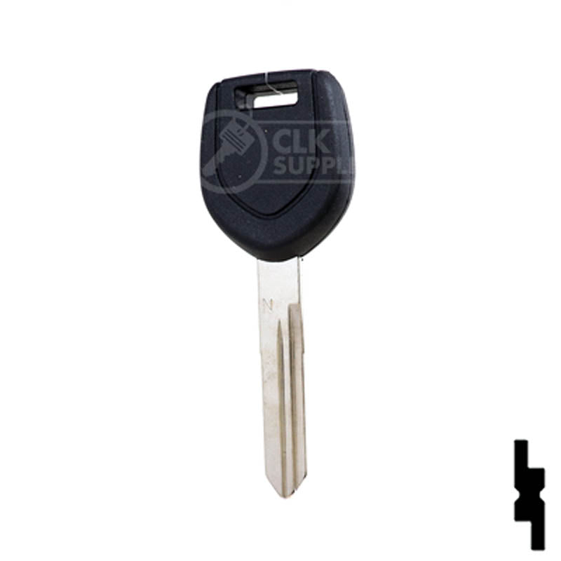 Uncut Transponder Key "N" Chip Blank | Mitsubishi | MIT13-PT, 690648, 692564 Automotive Key LockVoy