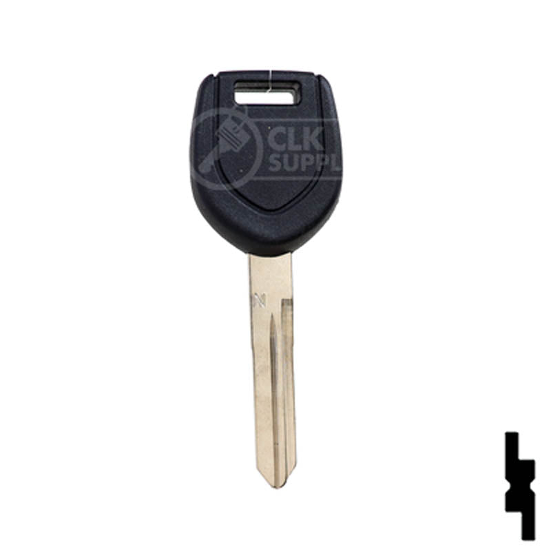 Uncut Transponder Key "N" Chip Blank | Mitsubishi | MIT13-PT, 690648, 692564 Automotive Key LockVoy