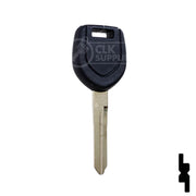 Uncut Transponder Key "N" Chip Blank | Mitsubishi | MIT16APT, 692020, 692562 Automotive Key LockVoy
