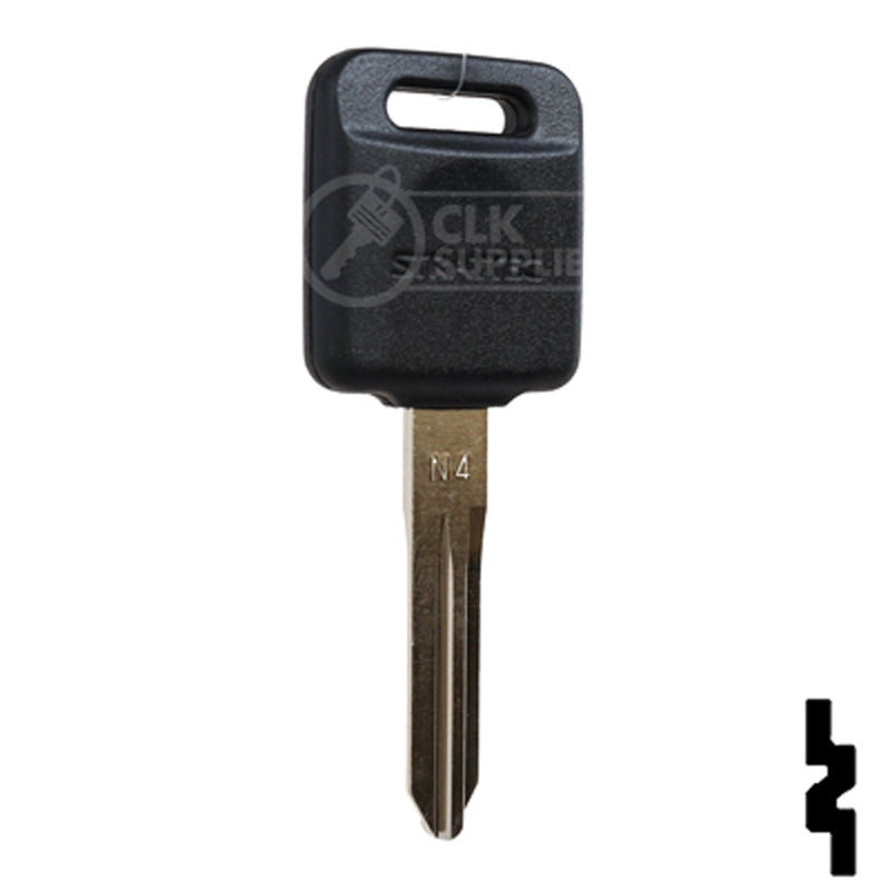 Uncut Transponder Key | Nissan, Infinity | NI04PT, 7003526 Automotive Key Strattec