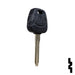 Uncut Transponder Key | Nissan | NI02, TP19DAT-15.P4 Automotive Key JMA USA
