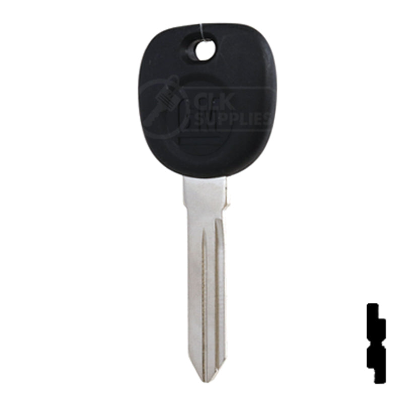 Uncut Transponder Key PK3 | Cadillac, GM Logo | B112PT Automotive Key Strattec