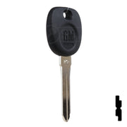 Uncut Transponder Key PK3 | Cadillac, GM Logo | B112PT Automotive Key Strattec