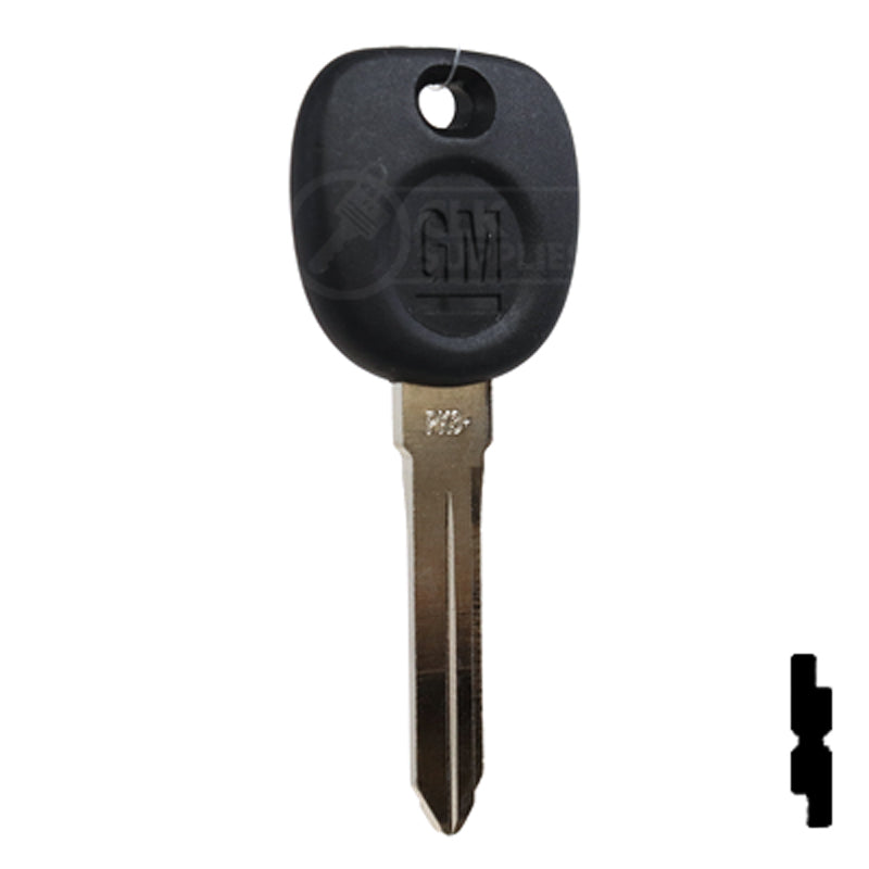 Uncut Transponder Key PK3 | Cadillac, GM Logo | B112PT Automotive Key Strattec
