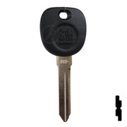 Uncut Transponder Key PK3 | Cadillac, GM Logo | B112PT Automotive Key Strattec