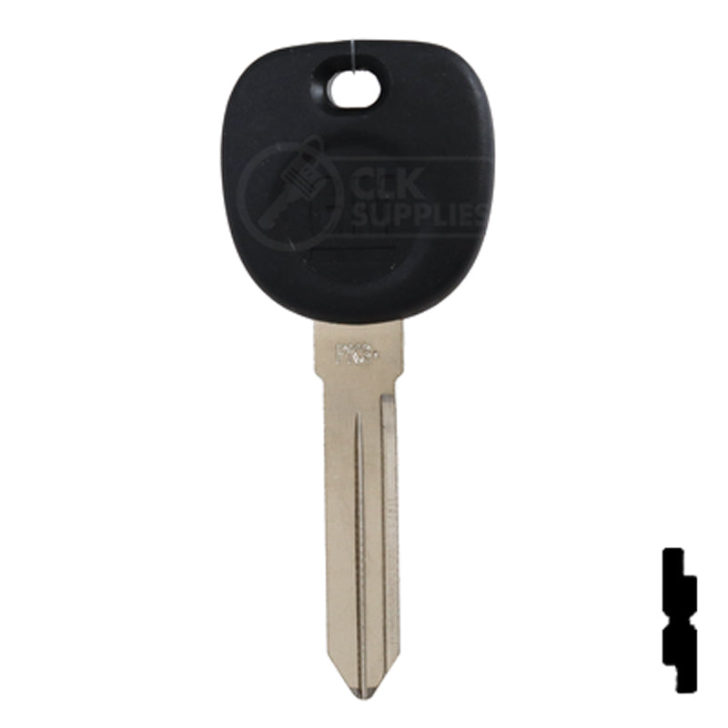 Uncut Transponder Key PK3 | Cadillac, GM Logo | B112PT Automotive Key Strattec