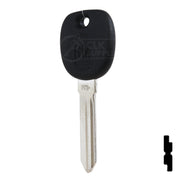 Uncut Transponder Key PK3 | Cadillac, GM Logo | B112PT Automotive Key Strattec