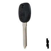 Uncut Transponder Key PK3 | Cadillac, GM Logo | B112PT Automotive Key Strattec