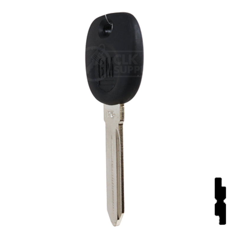 Uncut Transponder Key PK3 | Cadillac, GM Logo | B112PT Automotive Key Strattec