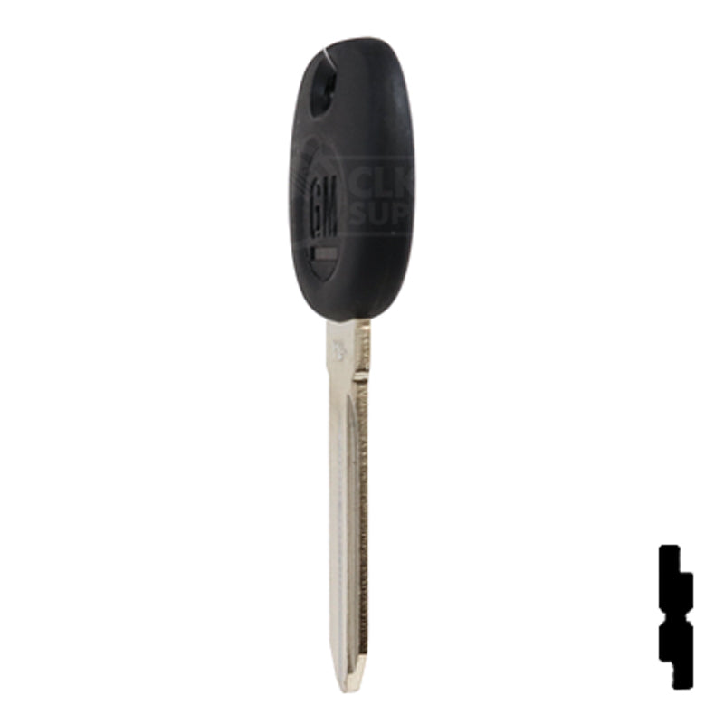 Uncut Transponder Key PK3 | Cadillac, GM Logo | B112PT Automotive Key Strattec