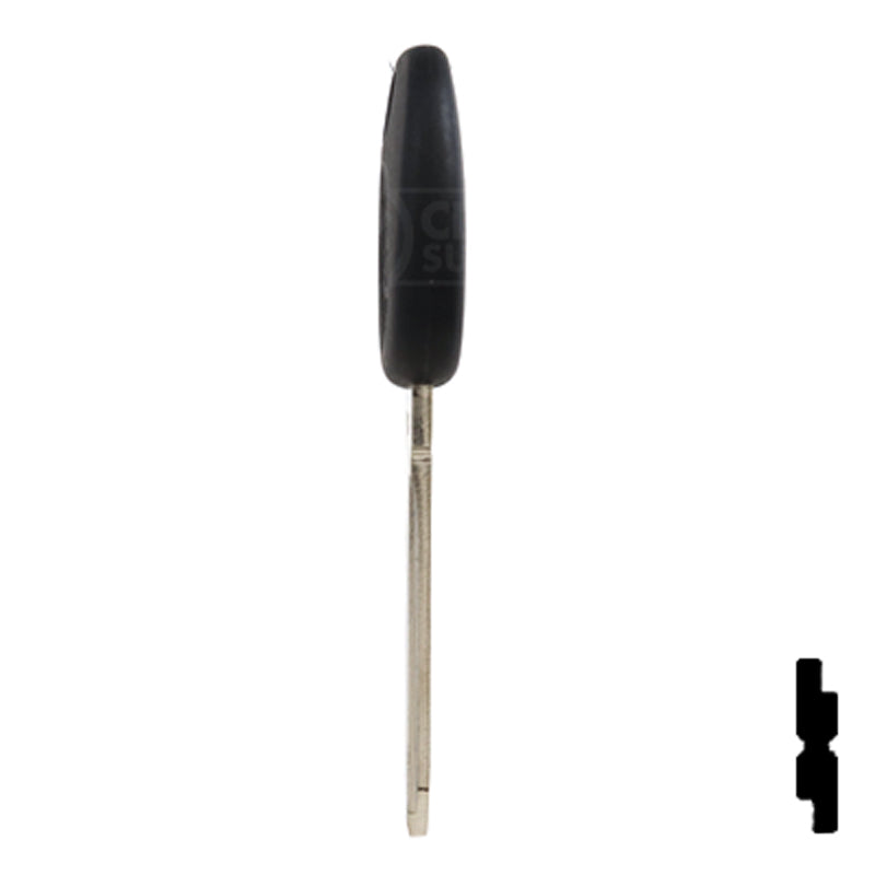 Uncut Transponder Key PK3 | Cadillac, GM Logo | B112PT Automotive Key Strattec