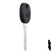 Uncut Transponder Key PK3 | Cadillac, GM Logo | B112PT Automotive Key Strattec