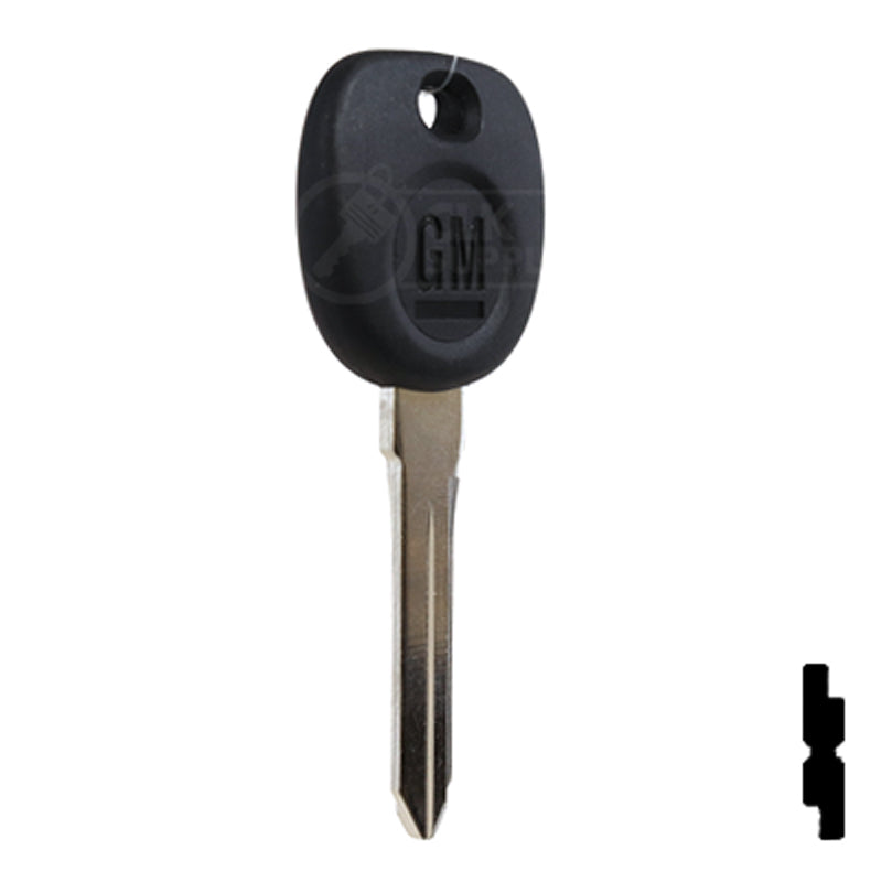 Uncut Transponder Key PK3 | Cadillac, GM Logo | B112PT Automotive Key Strattec
